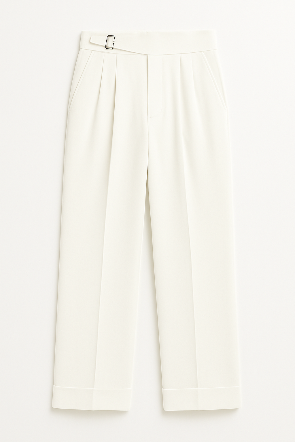 High-Waisted Wide Leg Gurkha Pants White LitFitWears High-Waisted Wide Leg Gurkha Pants White LitFitWears